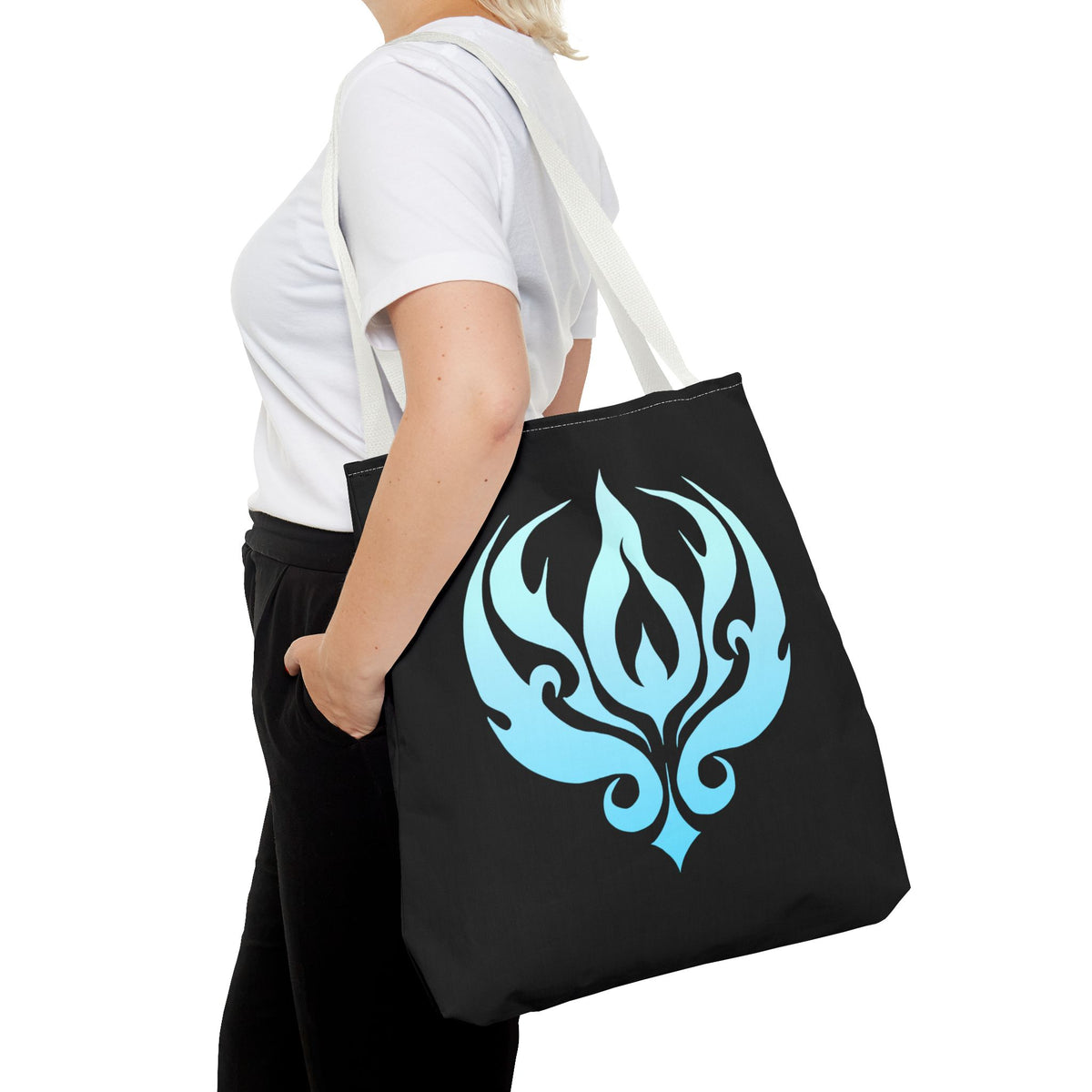 Blue Flame Tote Bag (AOP)