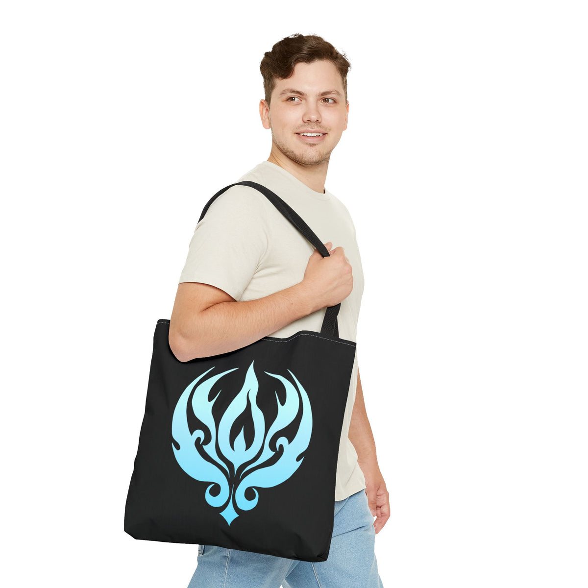 Blue Flame Tote Bag (AOP)