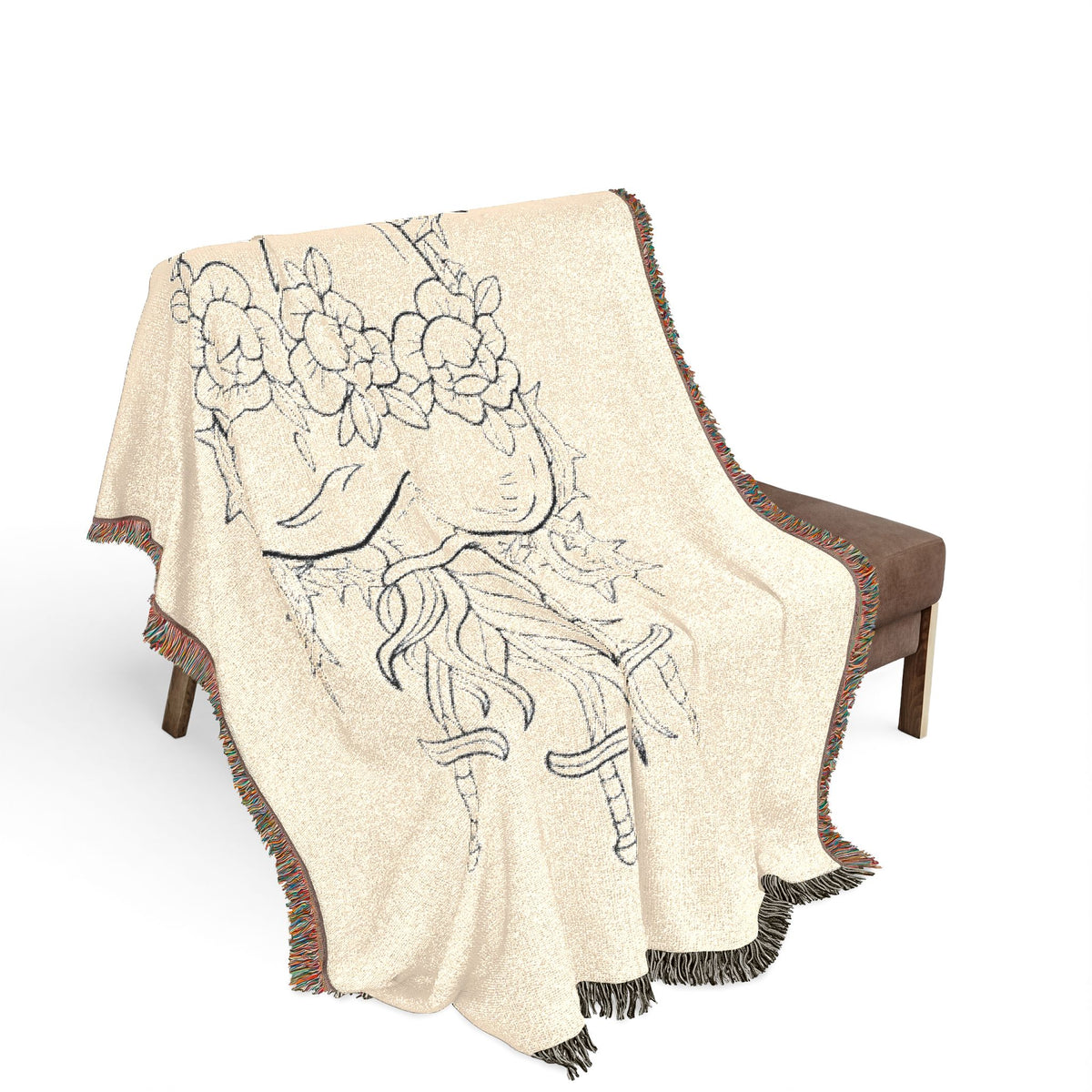 Heart Artwork Woven Blanket