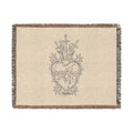 Heart Artwork Woven Blanket