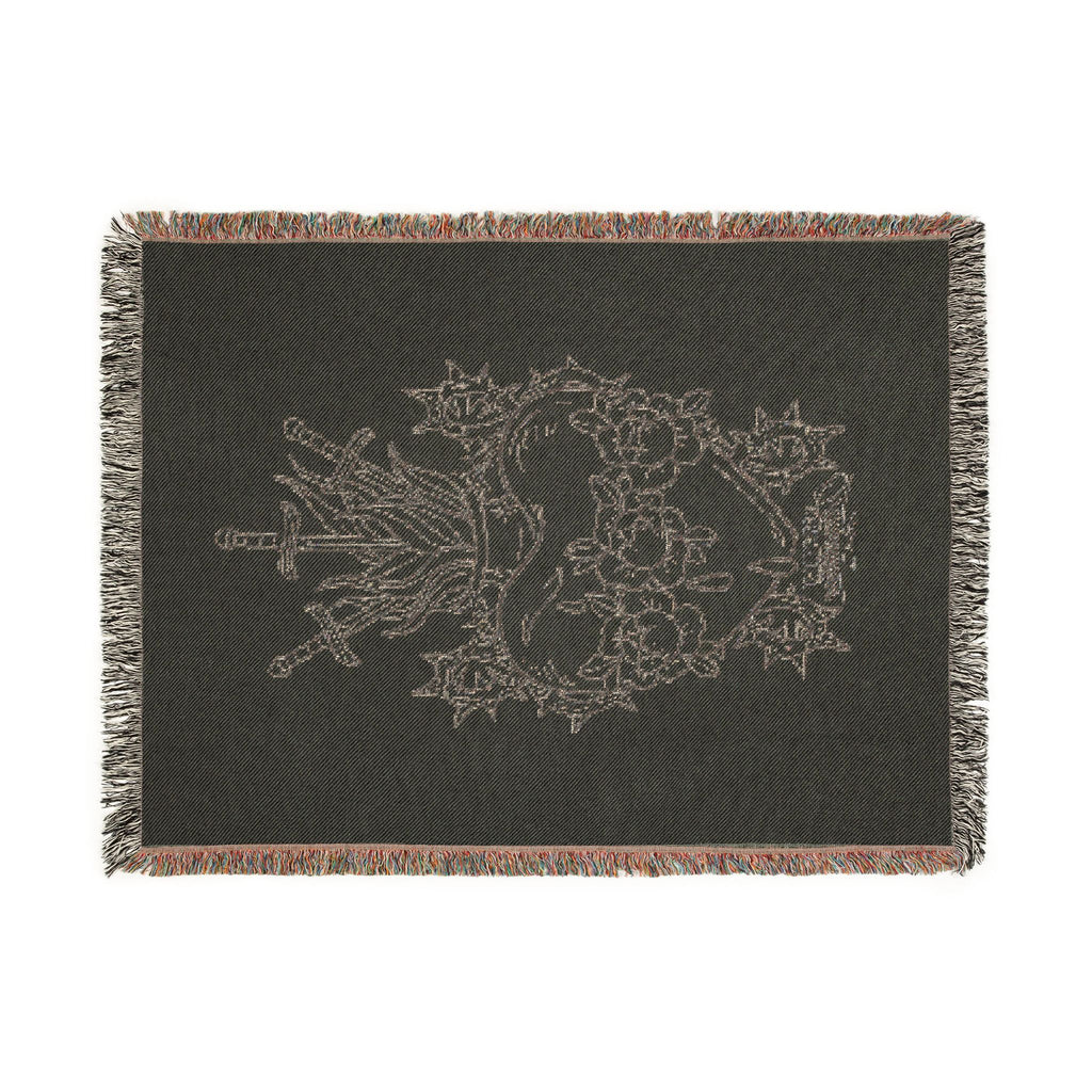 Heart Artwork Woven Blanket
