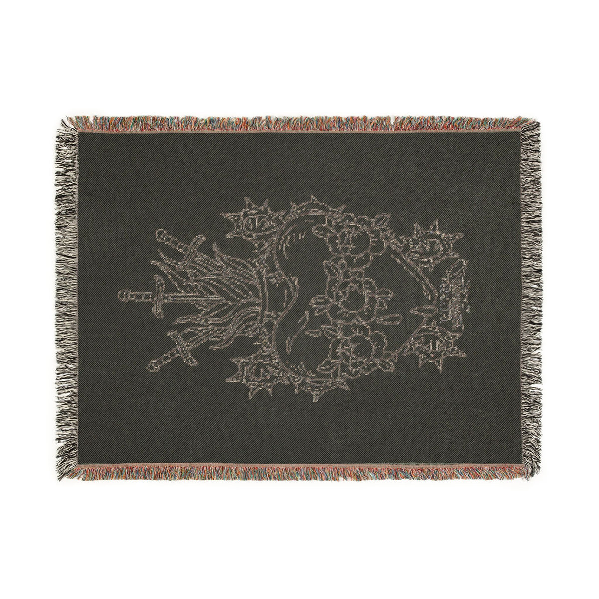 Heart Artwork Woven Blanket