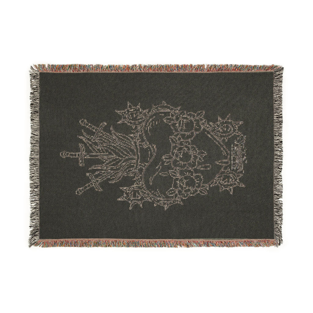 Heart Artwork Woven Blanket