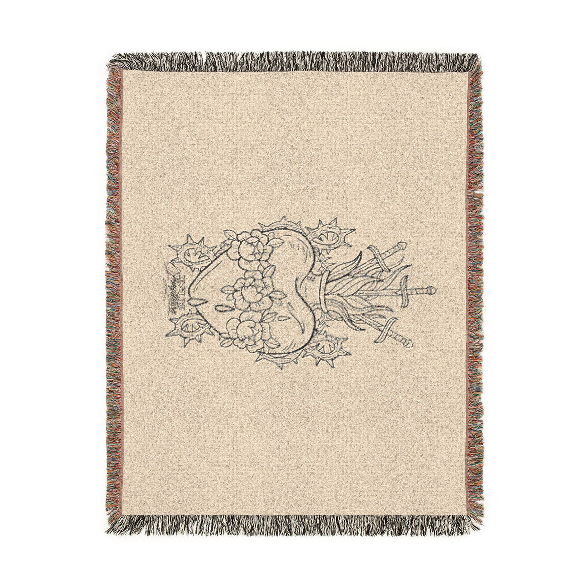Heart Artwork Woven Blanket