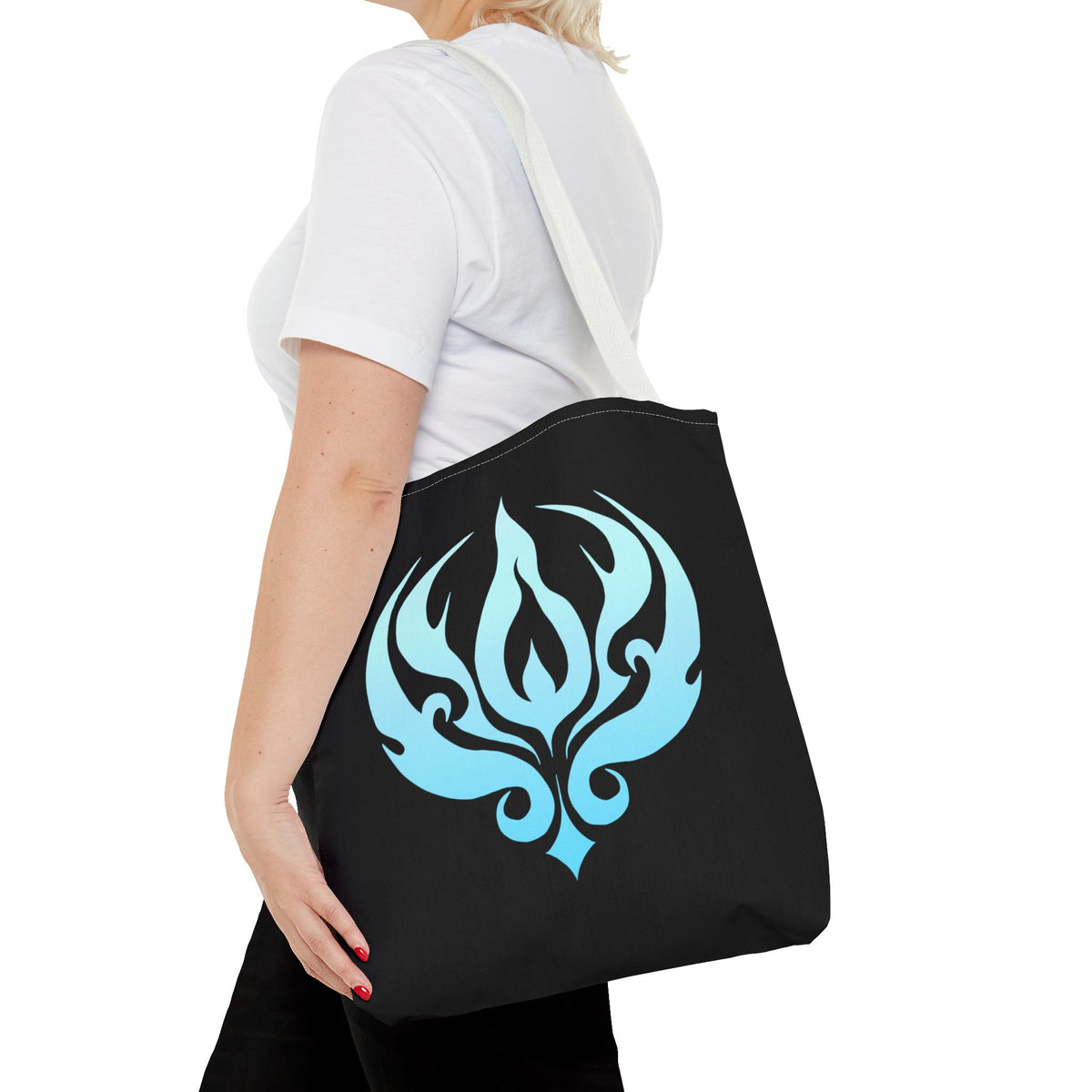 Blue Flame Tote Bag (AOP)