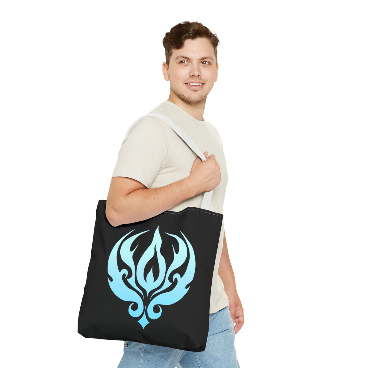 Blue Flame Tote Bag (AOP)