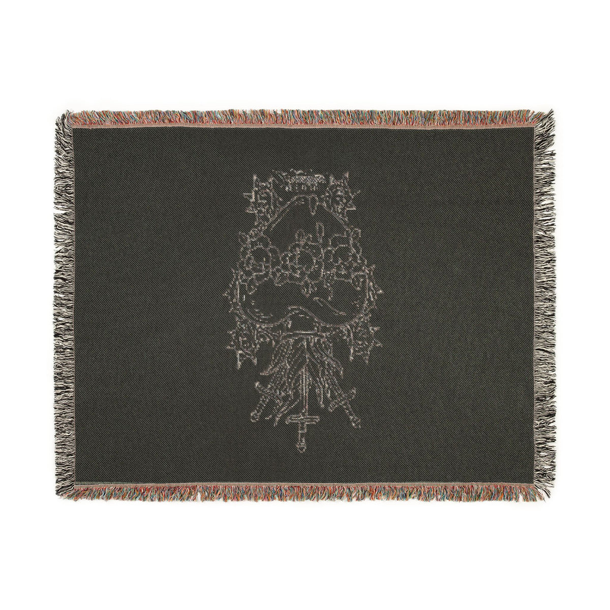 Heart Artwork Woven Blanket