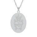 Heart Artwork Oval Pendant
